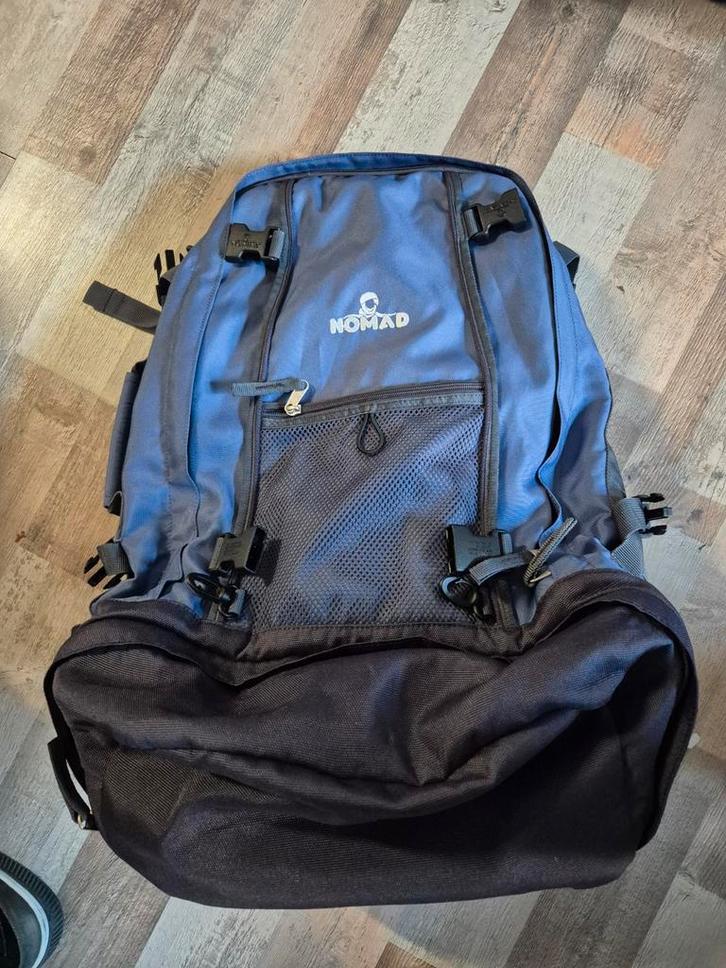 Nomad Trekking Rugzak - Blauw/Zwart, Sieraden, Tassen en Uiterlijk, Tassen | Rugtassen, Ophalen of Verzenden