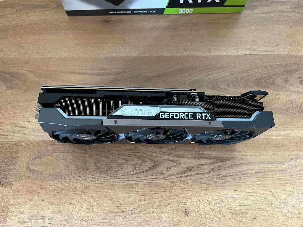 Garantie! ~ MSI GeForce RTX 3080 Suprim X 10GB, GDDR6, PCI-Express 4, Ophalen of Verzenden, Zo goed als nieuw