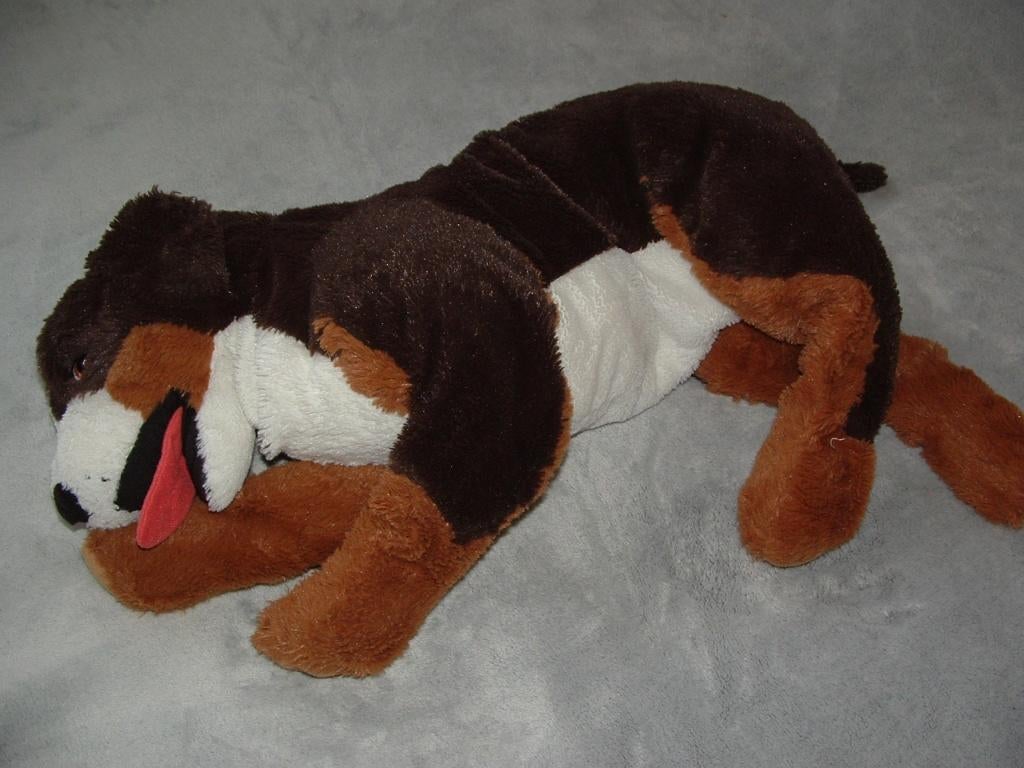 IKEA HOND HOPPIG GROTE UITVOERING PLUCHE, Zo goed als nieuw, Meerkleurig, Wasbaar, Groot (groter dan 80 cm)