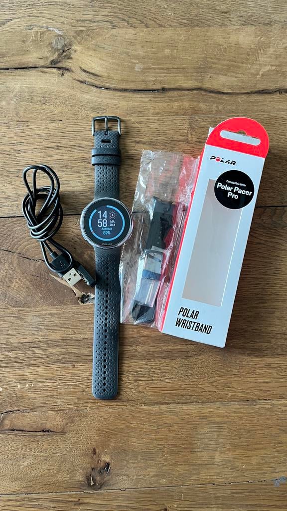 Polar pacer pro (blauw/zwart), Zwart, Ophalen of Verzenden, Waterdicht, Hoogte