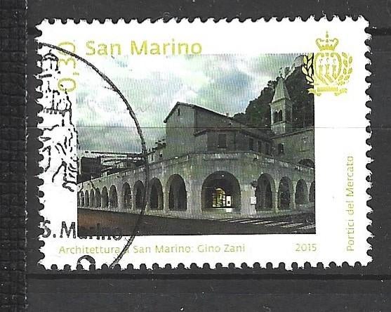 Sm 31 - 2015 - San Marino/Architektuur, Verzenden, Overige landen, Gestempeld