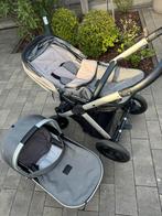 Mutsy Transit combi-kinderwagen grijs met reiswieg, Kinderen en Baby's, Kinderwagens en Combinaties, Ophalen, Gebruikt, Luchtbanden