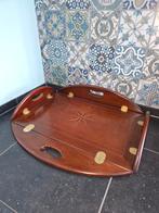 Decoratief houten blad met houtinleg, Ophalen, Gebruikt, Ovaal, Hout