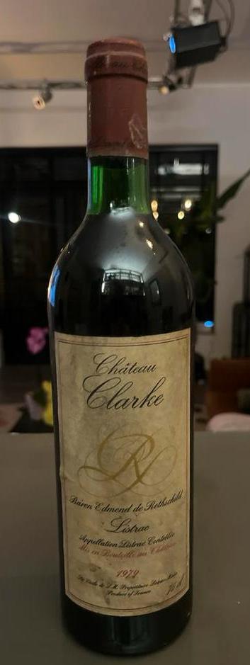 Château Clarke 1979 Baron Edmond de Rothschild Listrac, Ophalen of Verzenden, Gebruikt, Overige typen, Overige merken