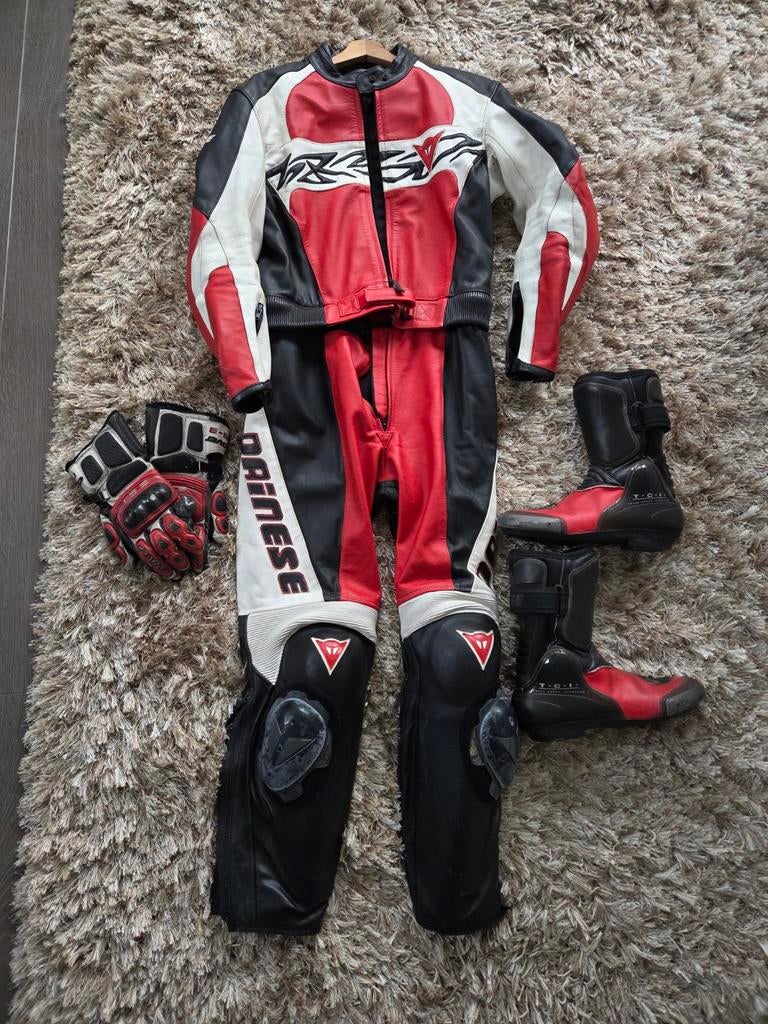 Dainese Motorpak maat 48 (M), laarzen Mt 41 en handschn, Motoren, Ophalen, Dainese, Clover, Combipak, Dames