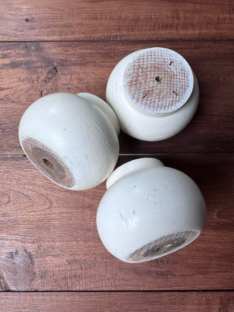 Houten bol meubel poten, Ophalen of Verzenden, Gebruikt