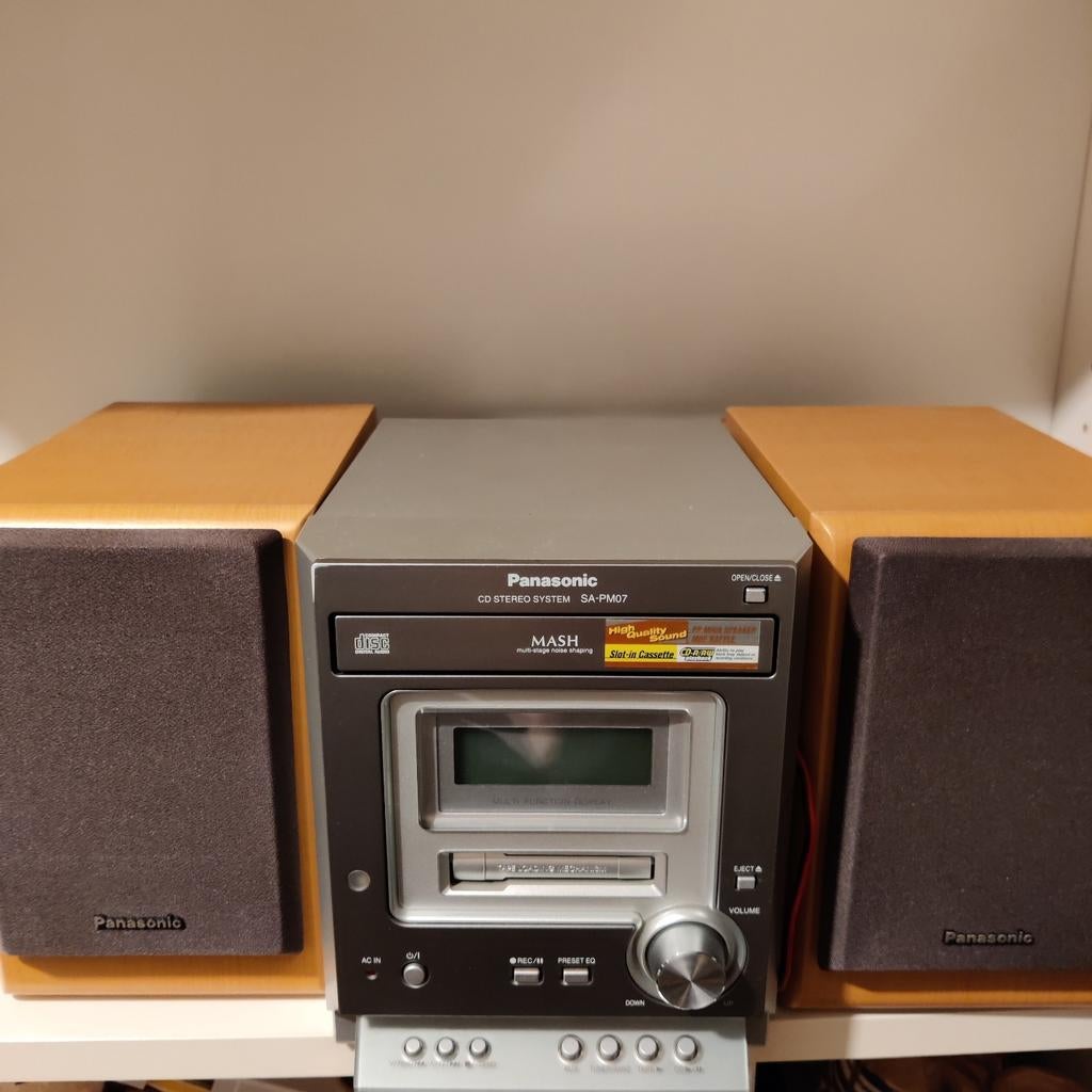 Panasonic CD Stereo Systeem SA-PM07, Ophalen, Gebruikt, Overige merken, Met radio