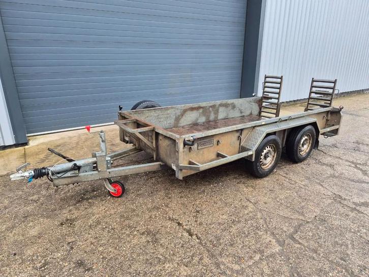 VELDHUIZEN machinetransporter 3.5 ton, Auto diversen, Aanhangers en Bagagewagens, Gebruikt