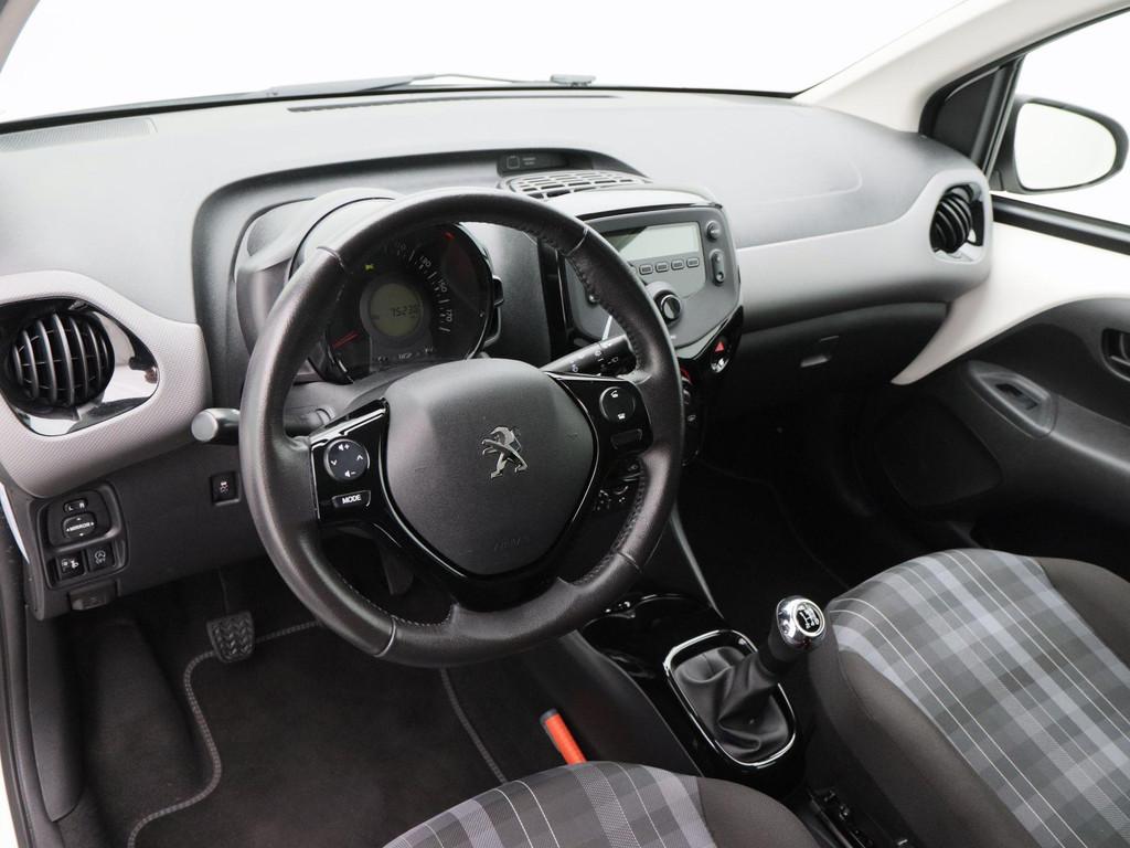 Peugeot 108 1.0 e-VTi Style | Bluetooth | 15 Inch | 75.236 K, Auto's, Peugeot, Voorwielaandrijving, Stof, Gebruikt, Wit