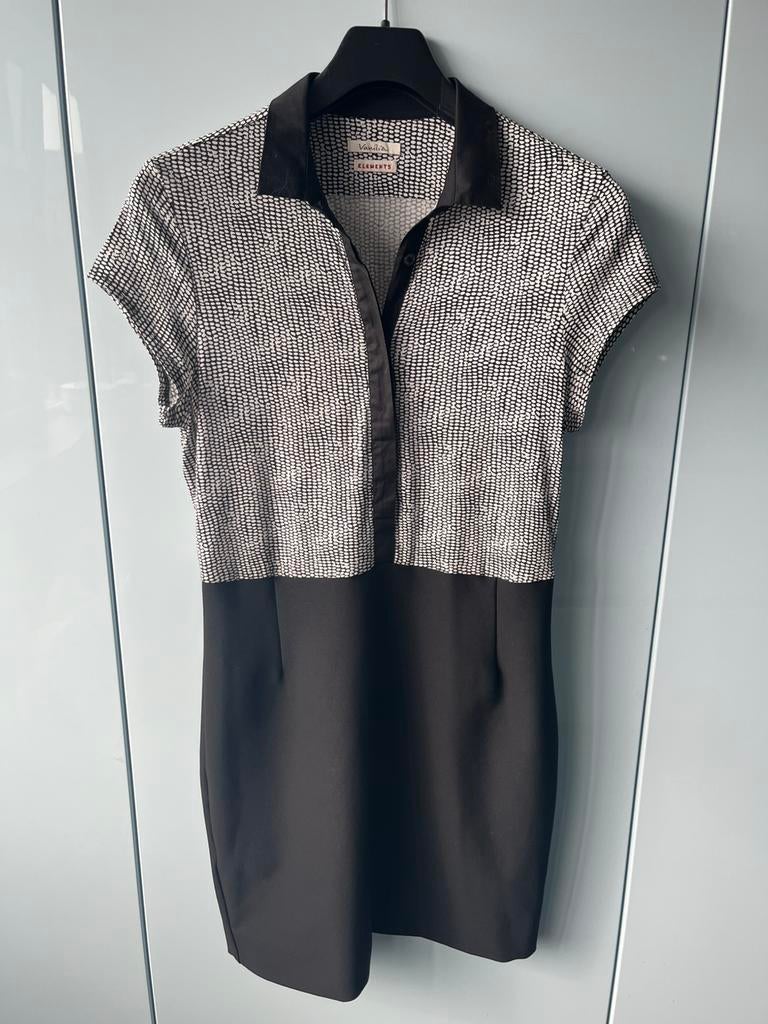 Vanilia jurk zwart wit korte mouw maat 40 rok zwart, Kleding | Dames, Maat 38/40 (M), Zwart, Ophalen of Verzenden, Zo goed als nieuw