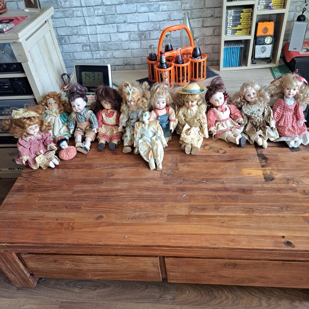 porseleinen popen, Ophalen, Gebruikt, Pop