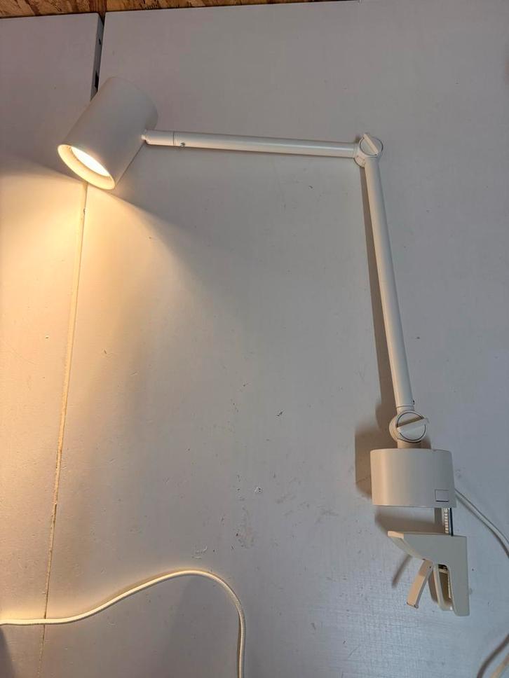 Verstelbare Klemlamp met 6 LED GU10 Lampen, Huis en Inrichting, Lampen | Tafellampen, Zo goed als nieuw, Minder dan 50 cm, Kunststof