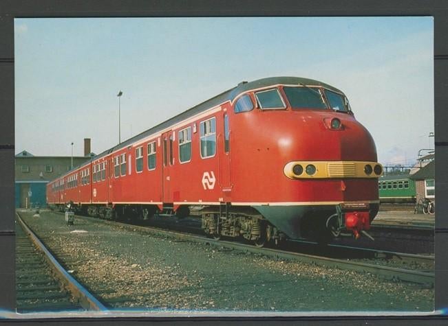 NS Locomotief Lok No. DE 3 Foto-Ansichtkaart Trein t-204 jdu, Verzamelen, Ophalen of Verzenden, Zo goed als nieuw, Trein, Kaart of Prent