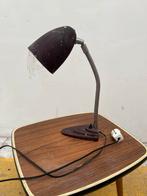 Gooseneck tafellamp vintage metaal jaren 30-40 industrieel, Gebruikt, Ophalen of Verzenden, Metaal, Industrieel bauhaus vintage retro midcentury jaren 30-40