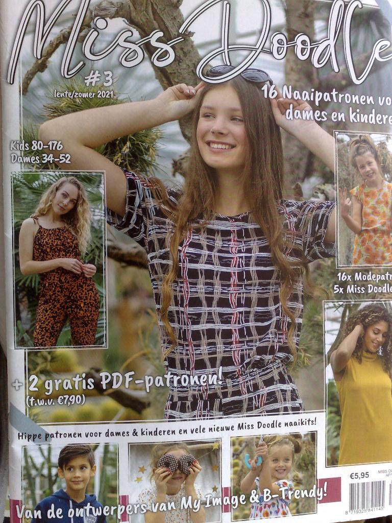 Miss Doodle nr 3 lente/zomer 2021 voor dames en kinderen, Hobby en Vrije tijd, Kledingpatronen, Verzenden, Nieuw, Kind, Overige merken