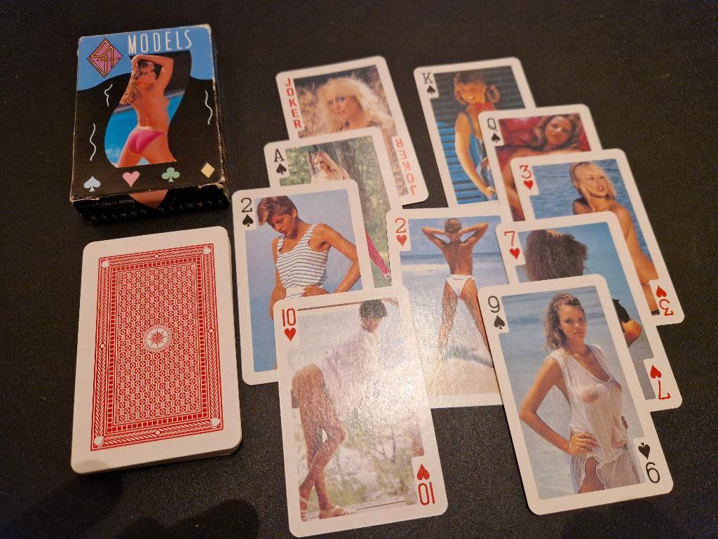 Vintage Pin‑Up Kaartspel Models – Verleidelijk Retro, Ophalen of Verzenden, Zo goed als nieuw, Speelkaart(en)