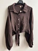 GARCONNE blouse bruin met wijde ballonmouw mt TU, Kleding | Dames, Parijs, Nieuw, Garconne, Ophalen of Verzenden
