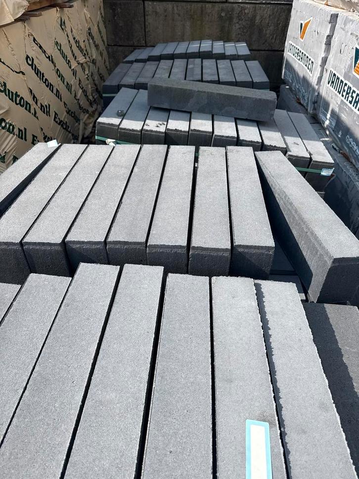Stapelblokken 2e keus Linia excellende nero 10x15x60, Tuin en Terras, Tegels en Klinkers, Gebruikt, Overige typen, Beton, Minder dan 5 m²
