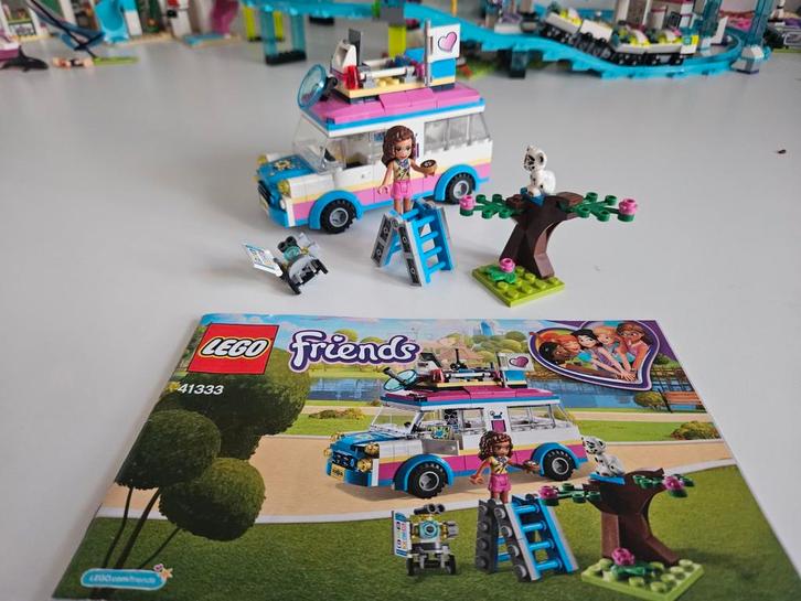 LEGO Friends 41333 Olivia's Missievoertuig, Kinderen en Baby's, Speelgoed | Duplo en Lego, Zo goed als nieuw, Lego, Complete set
