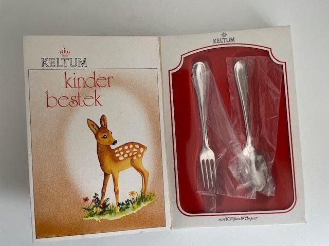 Keltum verzilverd kinderbestek. Van Kempen & Begeer. NIEUW., Ophalen, Zilver