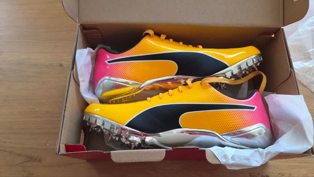 Puma Evospeed Electric spikes - maat 37 - zo goed als nieuw, Ophalen of Verzenden, Zo goed als nieuw, Hardlopen, Spikes