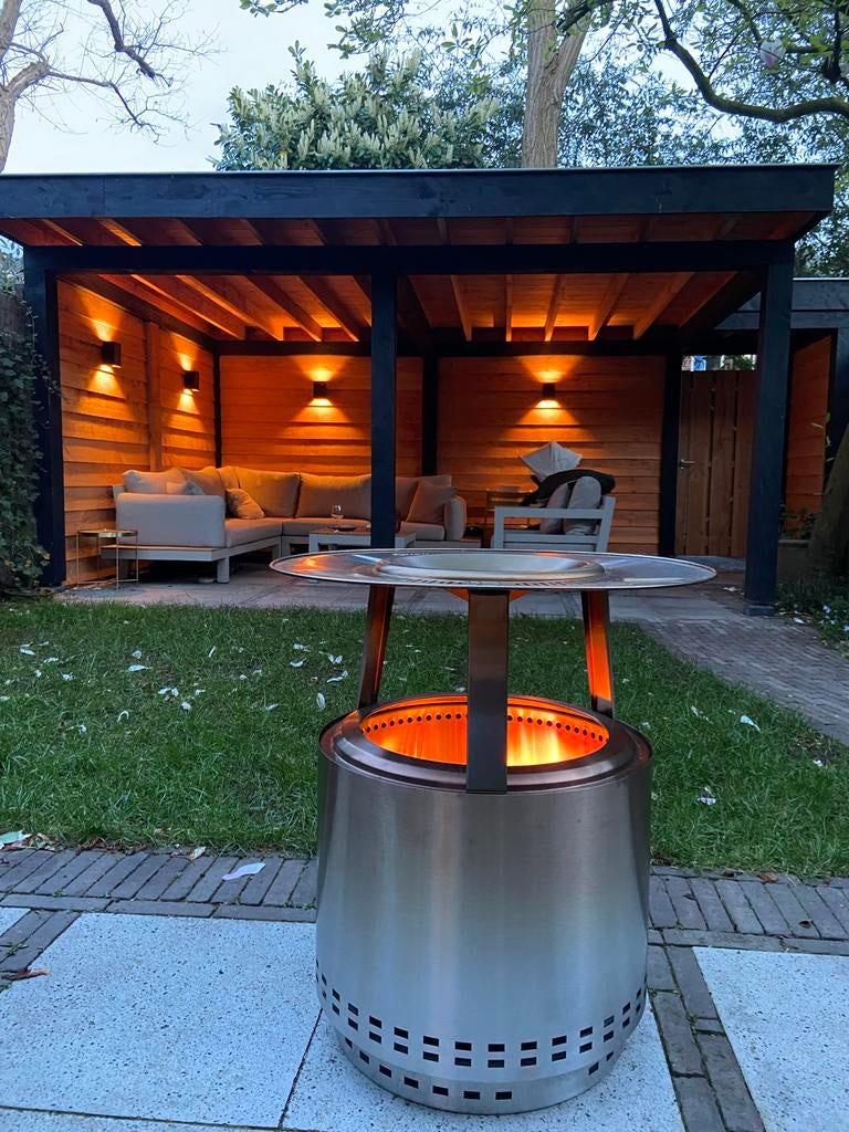 HerQs Blaze rookvrije vuurkorf met heaterkap, Tuin en Terras, Vuurkorven, Ophalen, Zo goed als nieuw, Vuurkorf