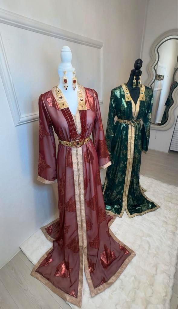Prachtige Marokkaanse Caftan/ Kaftan te koop, Kleding | Dames, Jurken, Zo goed als nieuw, Maat 38/40 (M), Overige kleuren, Onder de knie