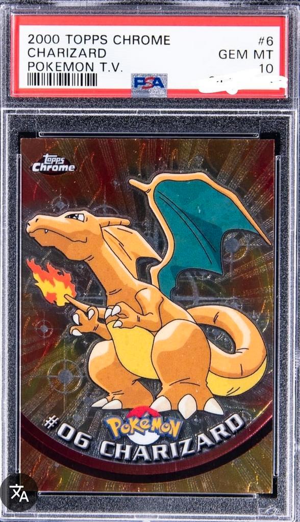 GEZOCHT: topps chrome Charizard psa 10 of een NM raw, Hobby en Vrije tijd, Verzamelkaartspellen | Pokémon, Ophalen of Verzenden