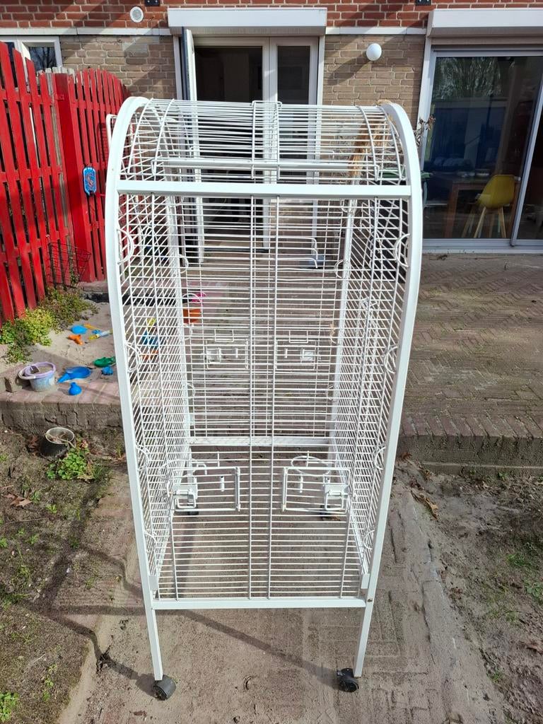 2 kooien vor parkiet en papegaaien, Dieren en Toebehoren, Vogels | Hokken en Kooien, Ophalen, Metaal, Vogelkooi
