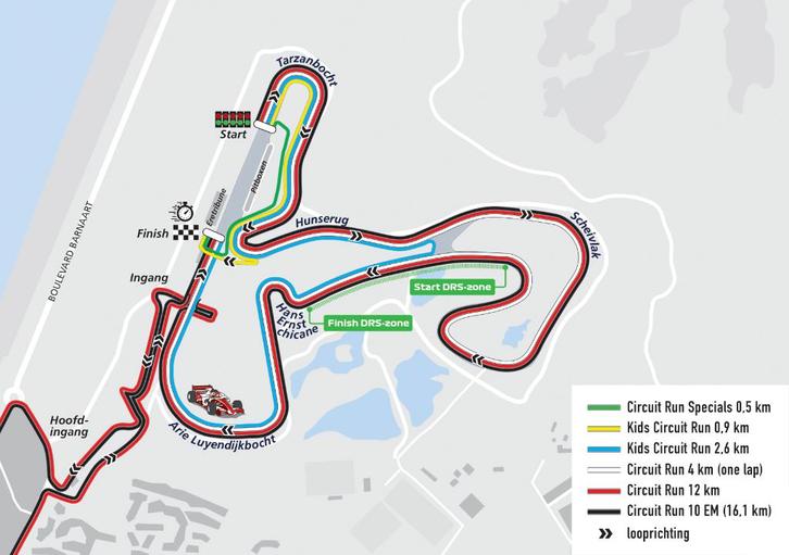 1x Zandvoort Run 10em/16,1km +  Graveren medaille, Sport en Fitness, Loopsport en Atletiek, Nieuw, Overige typen, Hardlopen, Overige merken