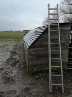 Te koop aluminium uitschuif ladder 2x 12 sports, Ophalen, Gebruikt, Ladder, Opvouwbaar of Inschuifbaar