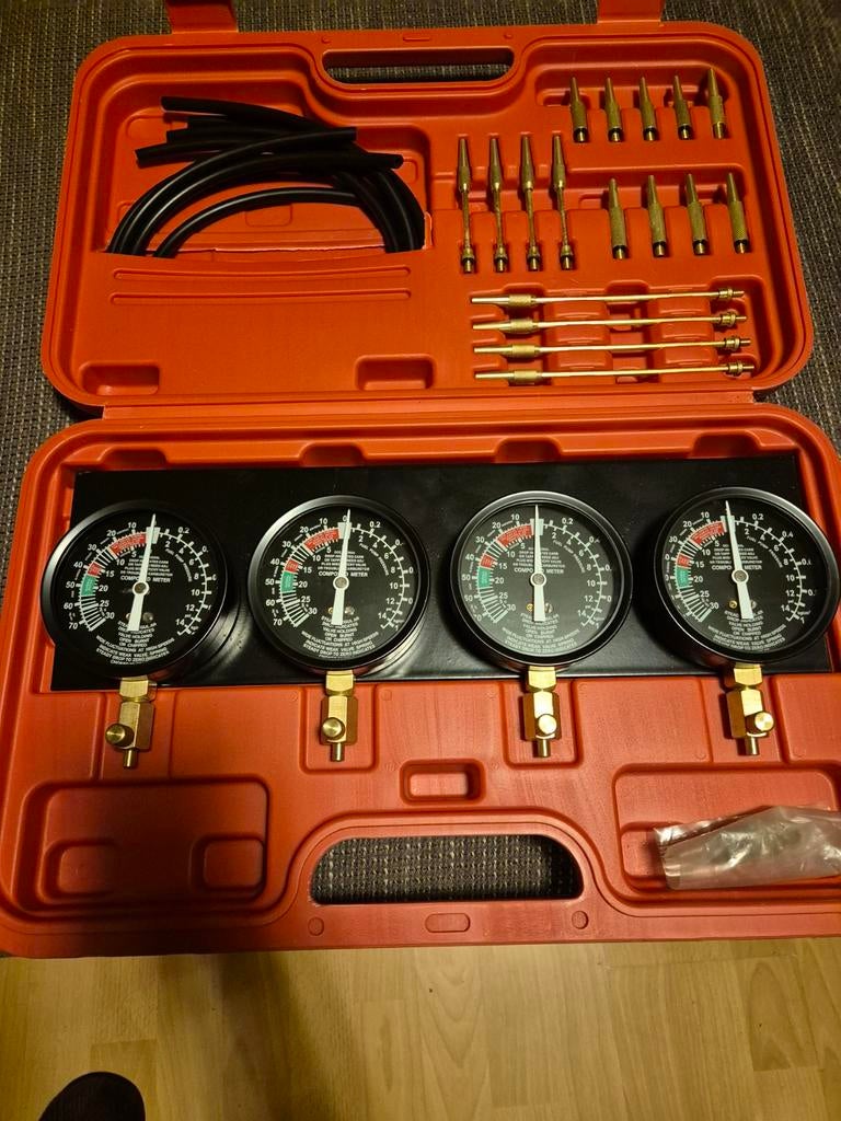 carburateur synchronisatie set 4 kloks, Auto diversen, Autogereedschap, Ophalen of Verzenden, Zo goed als nieuw