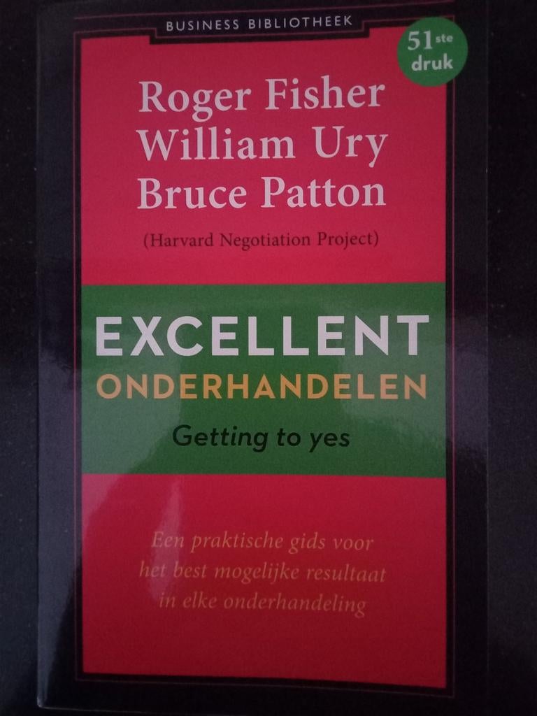 William Ury - Excellent onderhandelen, Ophalen of Verzenden, Zo goed als nieuw, William Ury; Roger Fisher; Bruce Patton, Natuurwetenschap