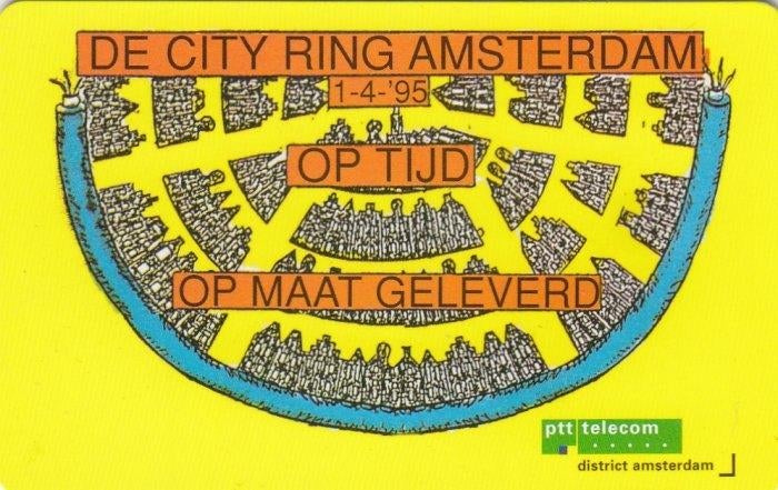 Telefoonkaart CKE024 De City Ring Amsterdam ongebruikt, Verzamelen, Ophalen of Verzenden, Nederland