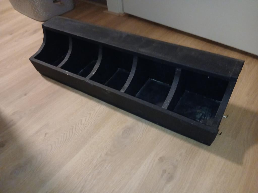 Houten gruttersbak 5-vaks - 80cm lang, Huis en Inrichting, Ophalen, Hout, Landelijk, Gebruikt