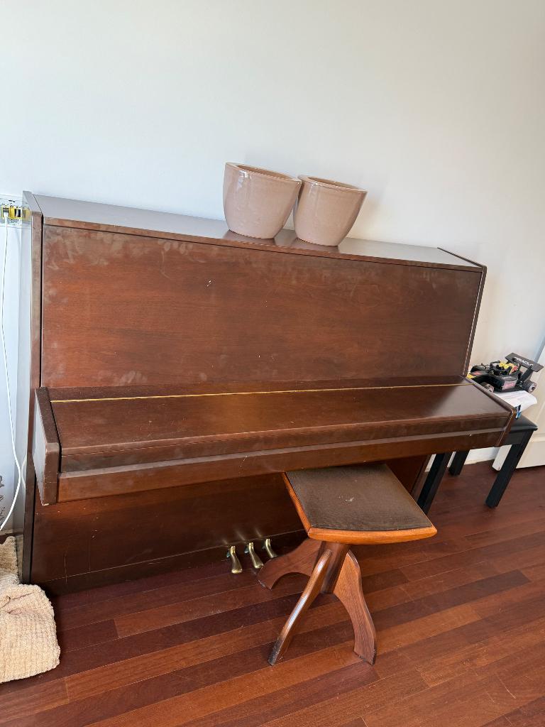 Piano, Muziek en Instrumenten, Ophalen, Gebruikt, Bruin, Piano