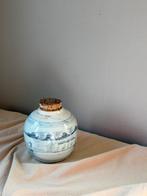 Vintage Antiek Chinese gemberpot blauw wit porselein h18cm, Ophalen of Verzenden