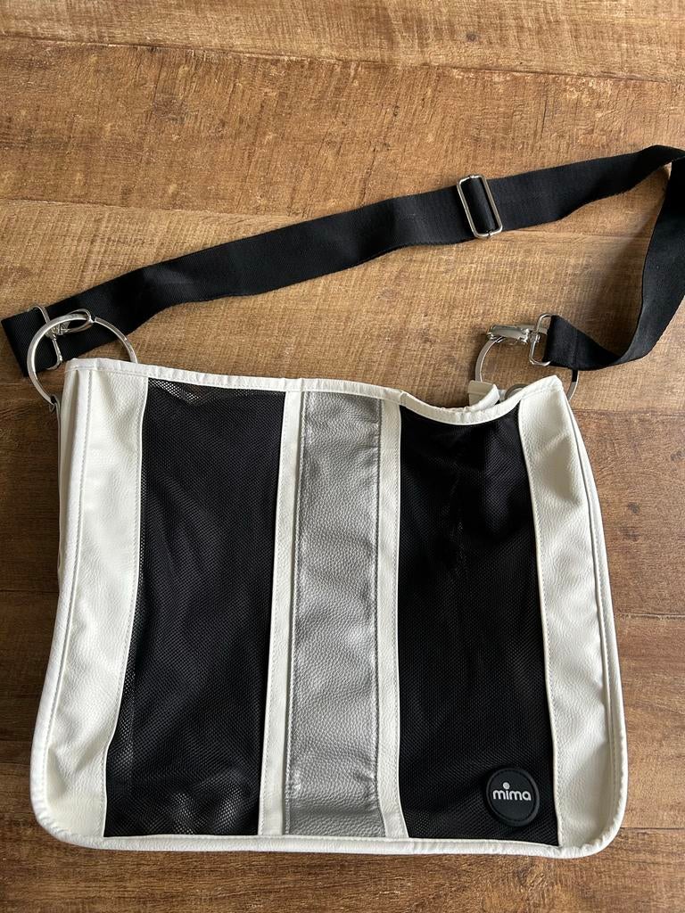 Mima Schoudertas - Zwart, Wit, Grijs, Ophalen of Verzenden, Nieuw, Schoudertas