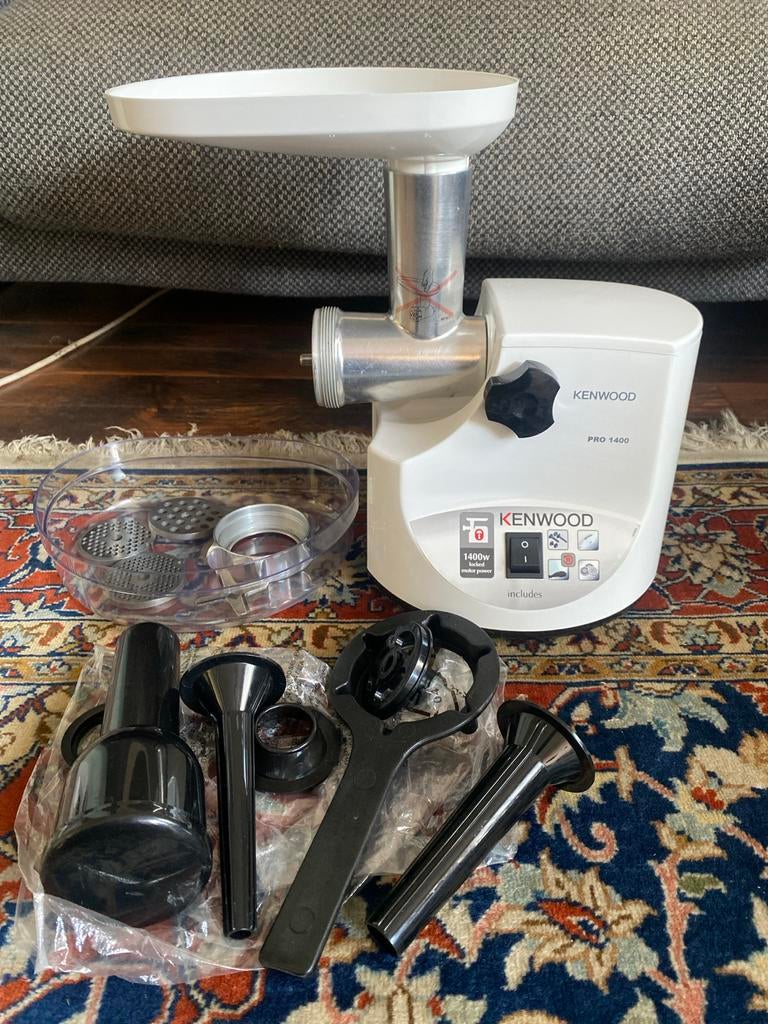Kenwood Vleesmolen Pro 1400 - Zo goed als nieuw, Ophalen of Verzenden, Zo goed als nieuw