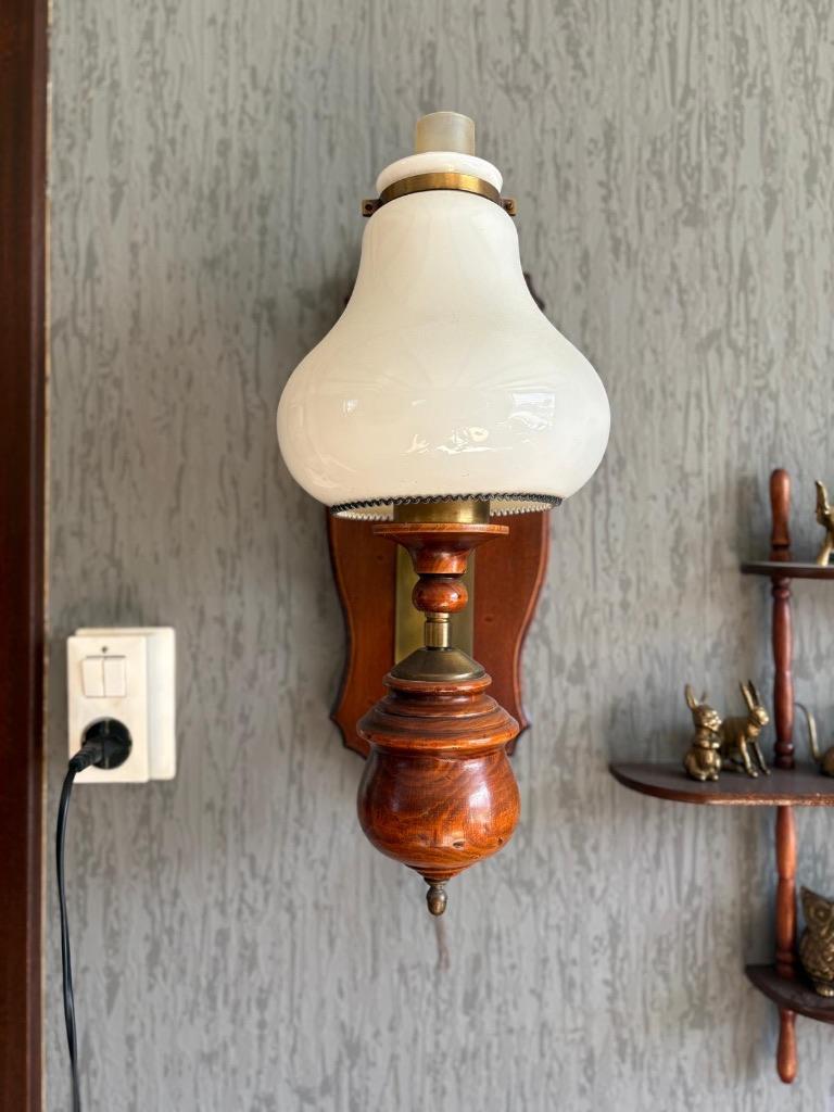 Wandlamp, Ophalen, Gebruikt, Glas