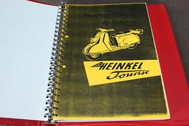 Heinkel 103 A2 Tourist werkplaatsboek , montage anleitung, Motoren, Ophalen of Verzenden, Overige merken