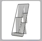 Design wandrek zwart metaal, Ophalen, Gebruikt