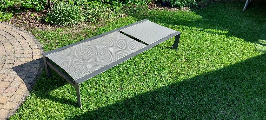 Ligbed / tuinbed Taste 4SO (4 seasons outdoor), Tuin en Terras, Ligbedden, Ophalen, Gebruikt, Aluminium, Verstelbaar