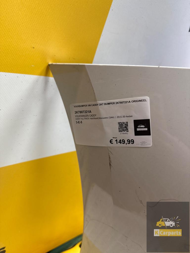 VOORBUMPER VW CADDY 2K7 BUMPER 2K7807221A Origineel, Info@fabrikant.eu, Ophalen of Verzenden, Bumper, Fabrikant BV