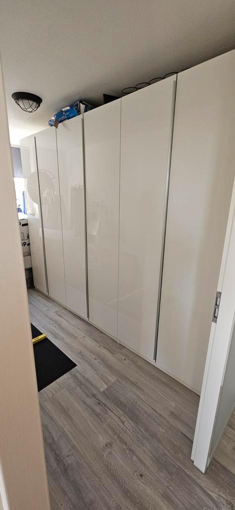 IKEA PAX kast hoogglas wit 3000x2360, Huis en Inrichting, Kasten | Kledingkasten, 200 cm of meer, 50 tot 100 cm, 50 tot 75 cm