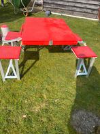 Opvouwbare picknicktafel, Tuin en Terras, Picknicktafels, Ophalen of Verzenden, Zo goed als nieuw, Rechthoekig, Aluminium