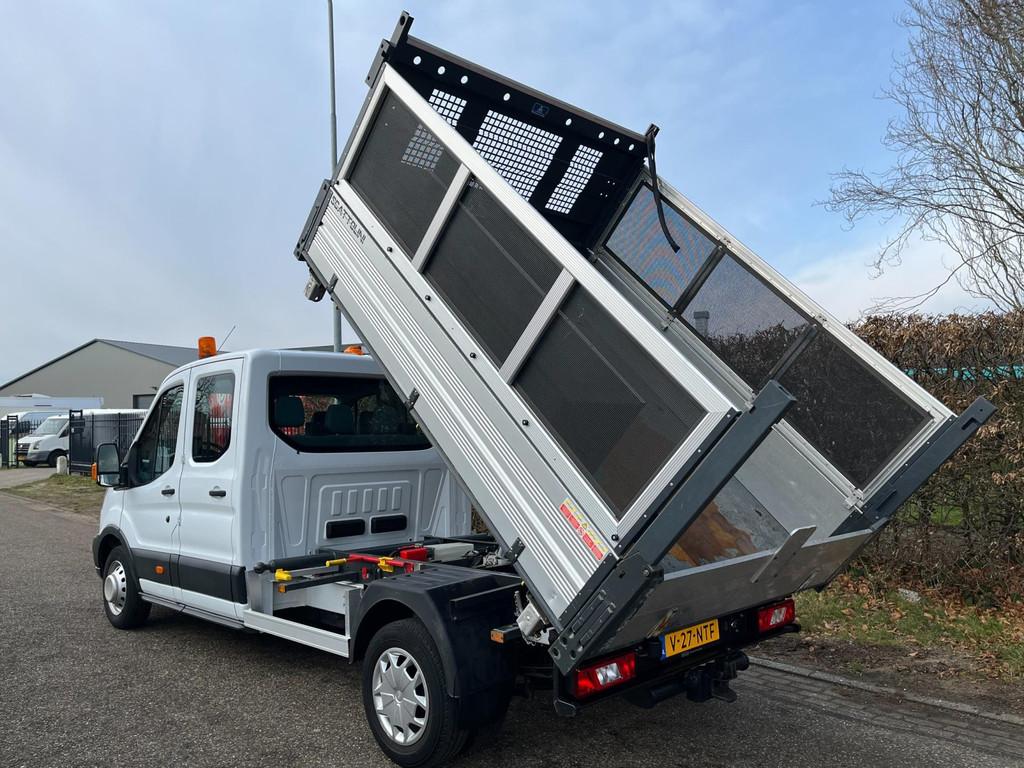 Ford Transit 350 2.2 125PK DC driezijdige kipper | dubbelluc, Auto's, 13 km/l, Euro 5, Gebruikt, 4 cilinders