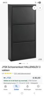 Zwarte schoenkast metaal 2x afmeting per kast  (104x50x15 ), Ophalen of Verzenden, Nieuw, Zwart metaal