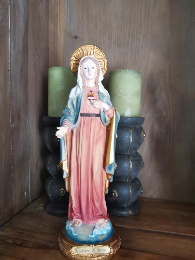 Heilig Hart Maria beeld - Devotiebeeld, Ophalen of Verzenden