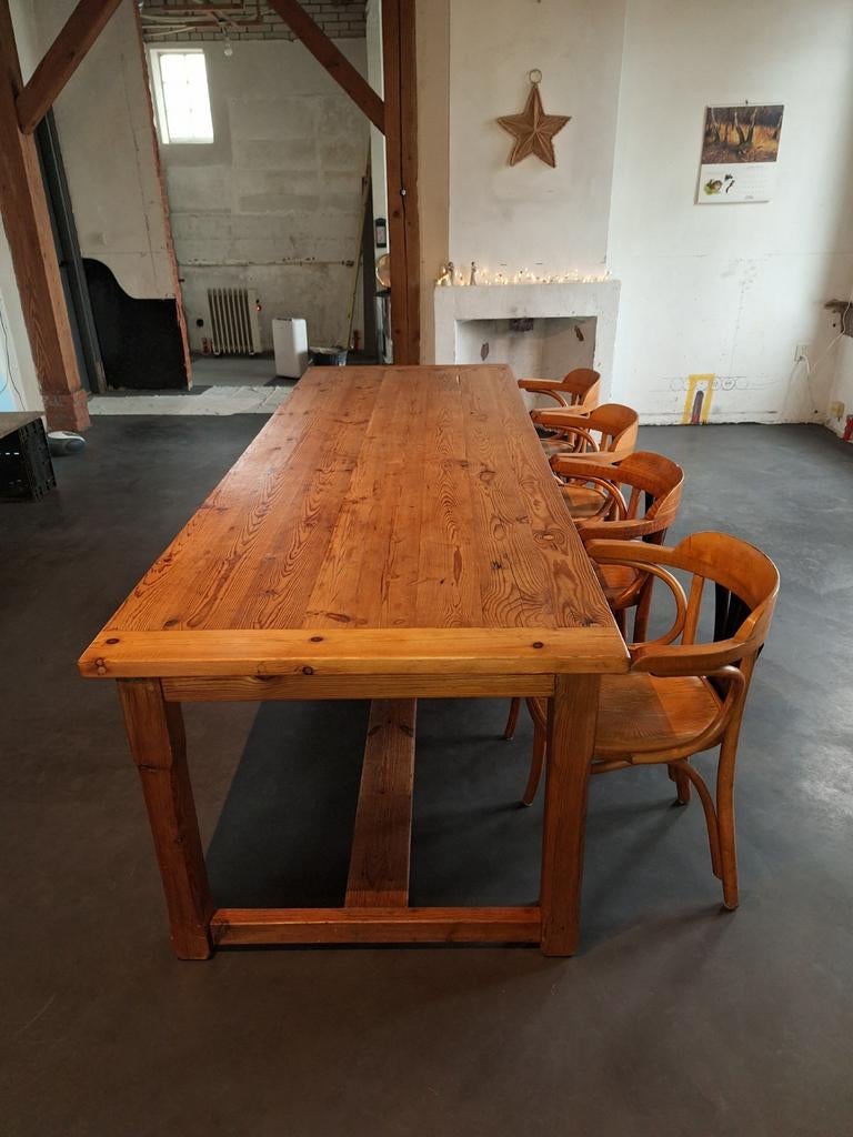 Robuuste Franse Boerentafel - Massief Hout, Ophalen of Verzenden